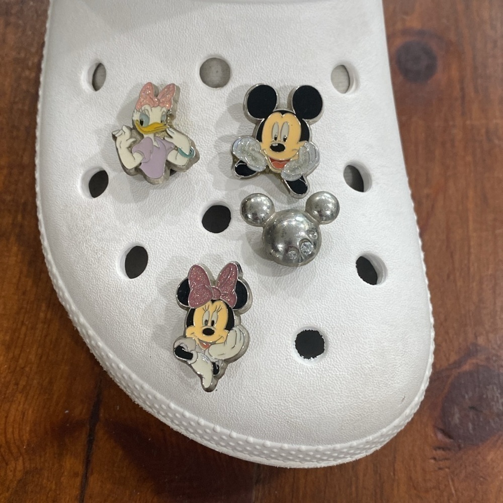 Croc charms enameled Mickey Minnie Daisy bling